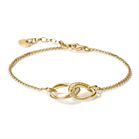 Thomas Sabo Gold Plated Together Bracelet