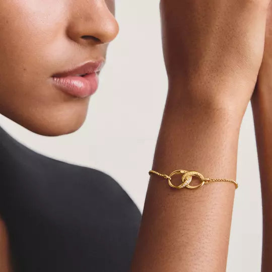 Thomas Sabo Gold Plated Together Bracelet