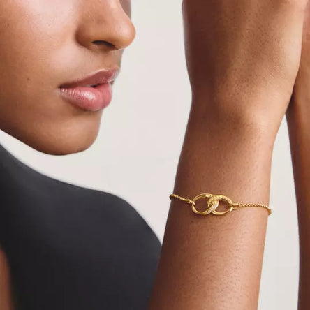 Thomas Sabo Gold Plated Together Bracelet
