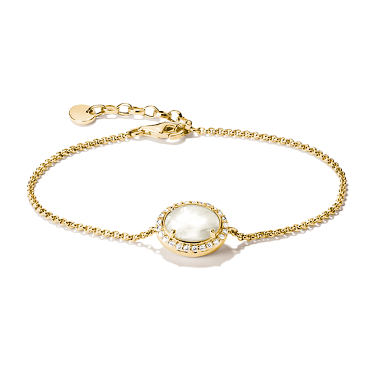 Thomas Sabo Gold Plated Mother of Pearl Bracelet