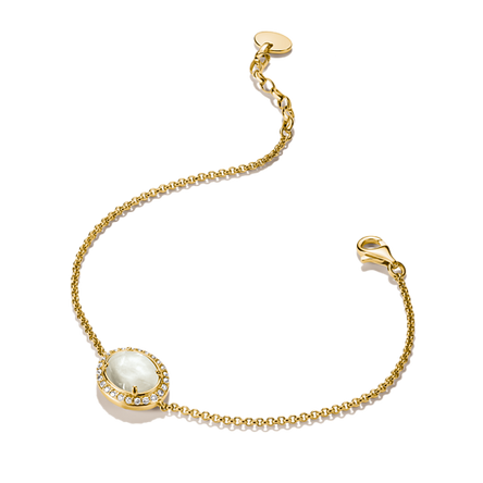 Thomas Sabo Gold Plated Mother of Pearl Bracelet