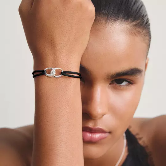 Thomas Sabo Black Textile Together Bracelet