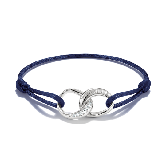 Thomas Sabo Dark Blue Textile Together Bracelet
