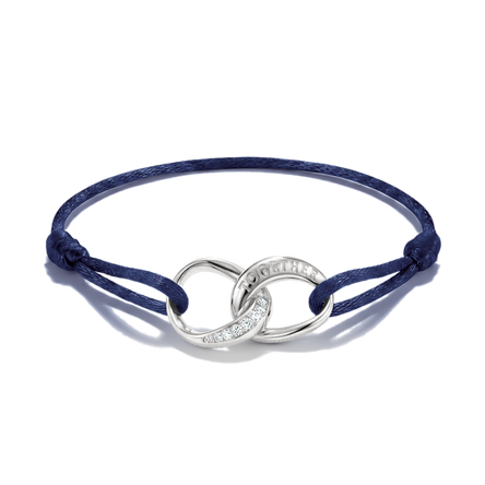 Thomas Sabo Dark Blue Textile Together Bracelet