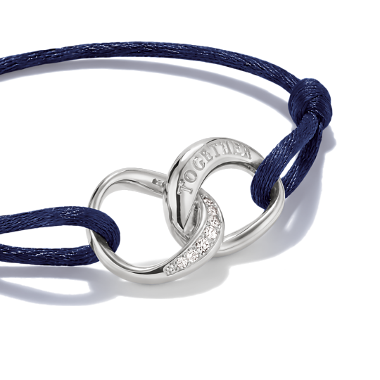 Thomas Sabo Dark Blue Textile Together Bracelet