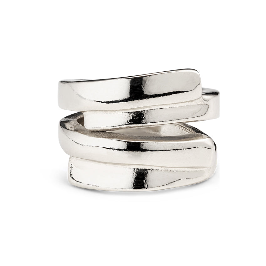 Uno De 50 silver plated Multiband Ring
