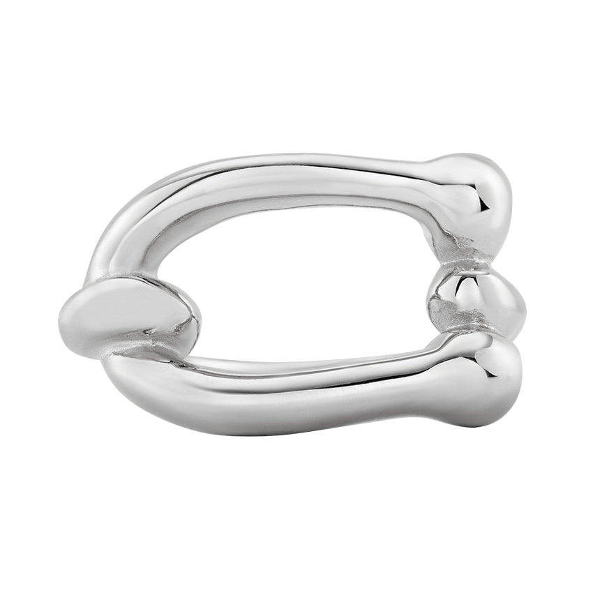 Uno De 50 Serotonin Sterling Silver Plated Link Ring
