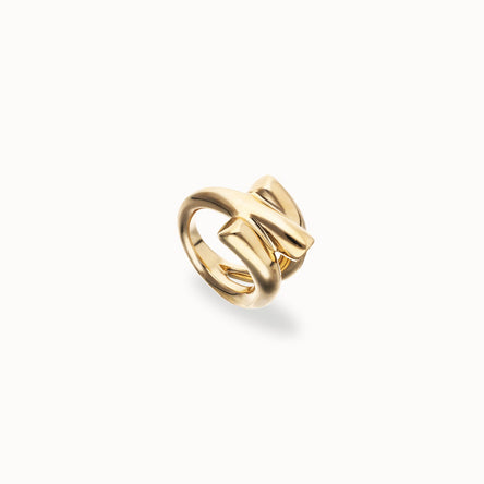 Uno de 50 Gold Intertwined Organic Shaped Ring