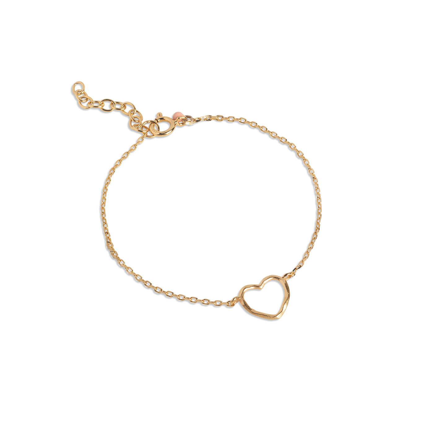 Enamel Copenhagen Gold Organic Heart Bracelet