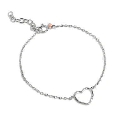 Enamel Copenhagen Organic Heart Silver Bracelet