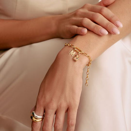 Thomas Sabo Gold Plated Connect Link Bracelet