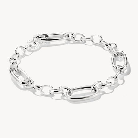 Thomas Sabo Connect Three Link Silver Charm Bracelet