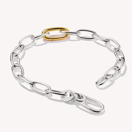 Thomas Sabo Connect Silver & Gold Plated Link Bracelet