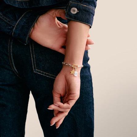 Thomas Sabo Connect Silver & Gold Plated Link Bracelet