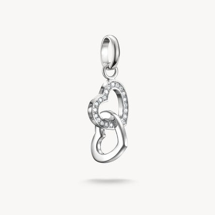 Thomas Sabo Intertwined Hearts Connect Silver Charm Pendant