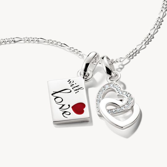 Thomas Sabo Intertwined Hearts Connect Silver Charm Pendant
