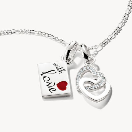 Thomas Sabo Intertwined Hearts Connect Silver Charm Pendant