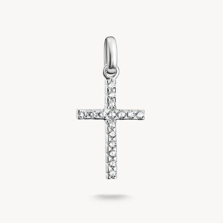 Thomas Sabo Silver With Stones Cross Connect Charm Pendant
