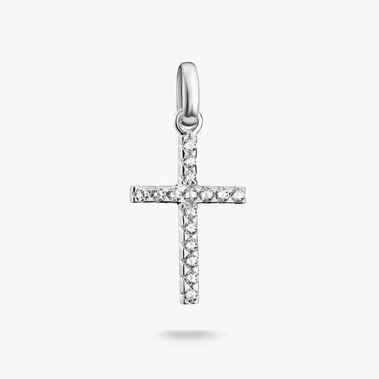 Thomas Sabo Silver With Stones Cross Connect Charm Pendant