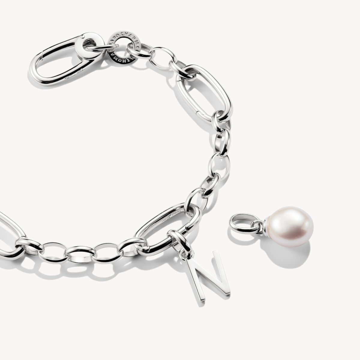 Thomas Sabo Silver Letter N Connect Charm Pendant