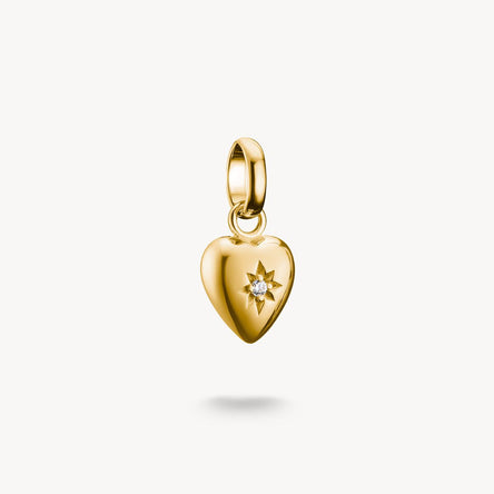 Thomas Sabo Gold-Plated Heart With Star Connect Charm Pendant