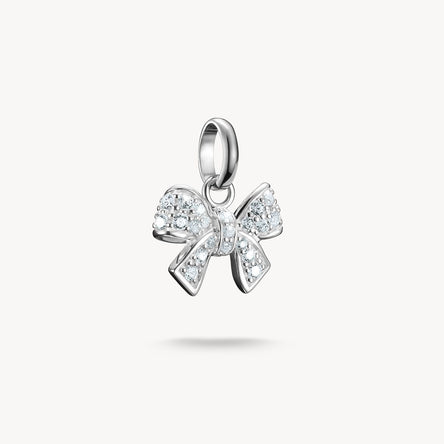 Thomas Sabo Silver Bow With Stones Connect Charm Pendant