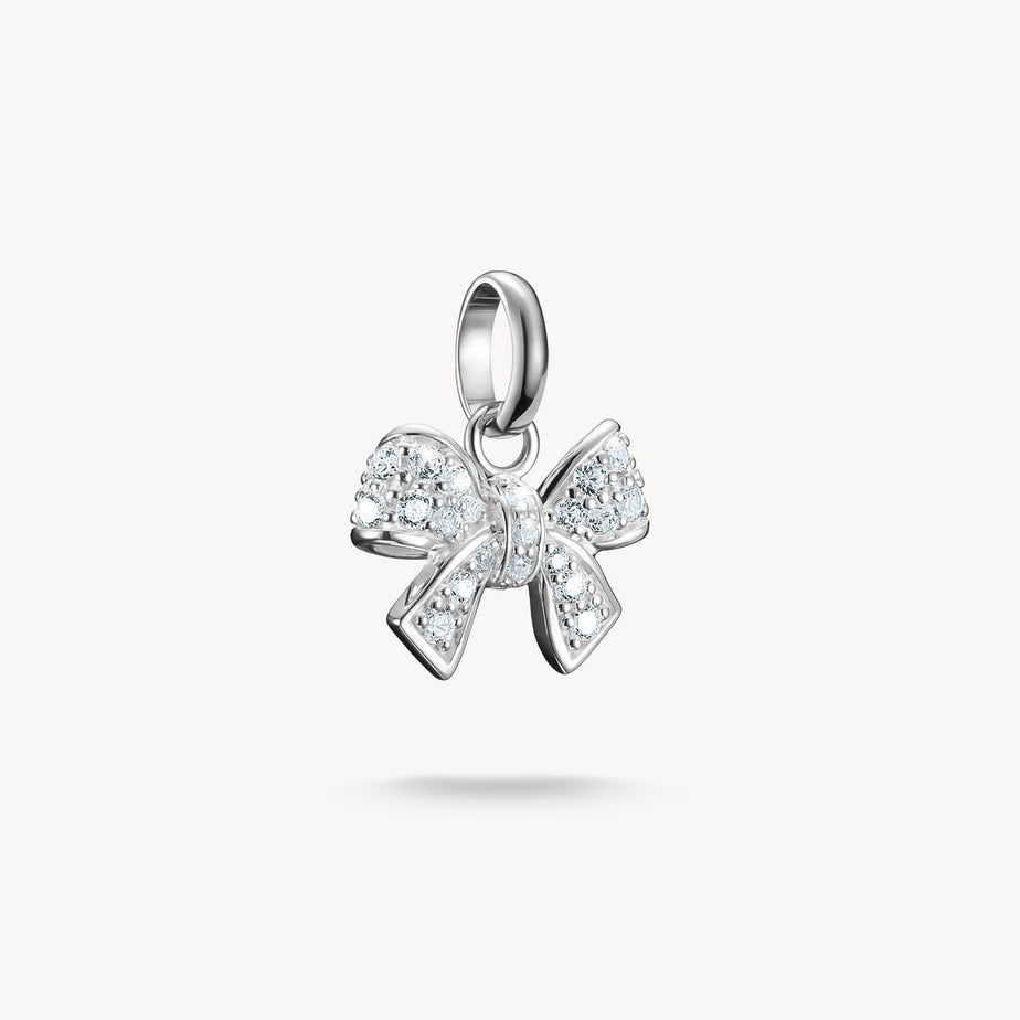 Thomas Sabo Silver Bow With Stones Connect Charm Pendant