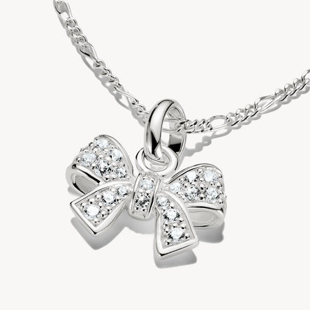 Thomas Sabo Silver Bow With Stones Connect Charm Pendant