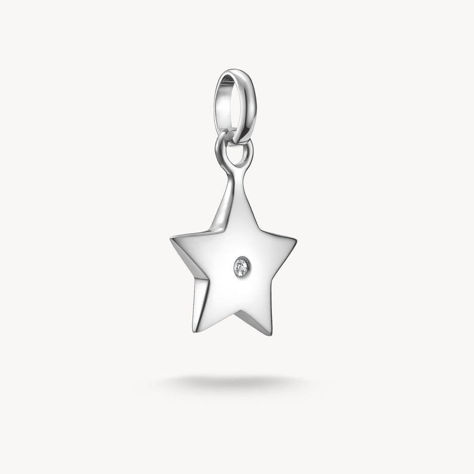 Thomas Sabo Silver Star With Stone Connect Charm Pendant