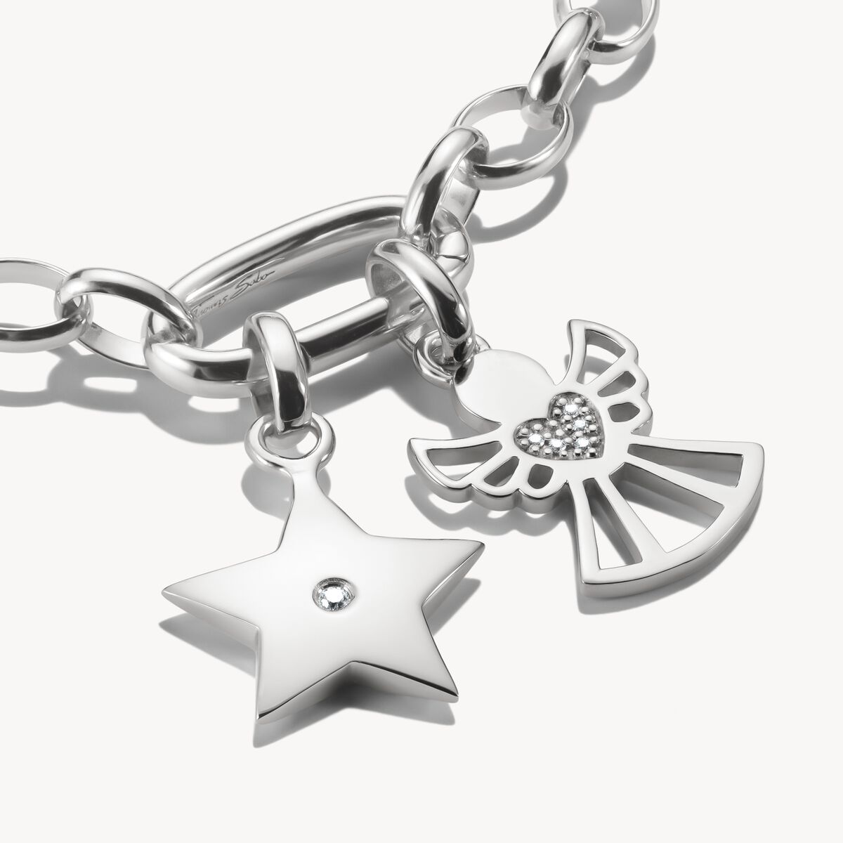 Thomas Sabo Silver Star With Stone Connect Charm Pendant