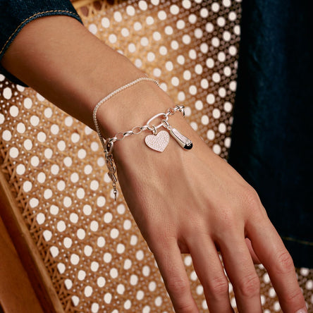 Thomas Sabo Silver Cream Ballerina Connect Charm Pendant