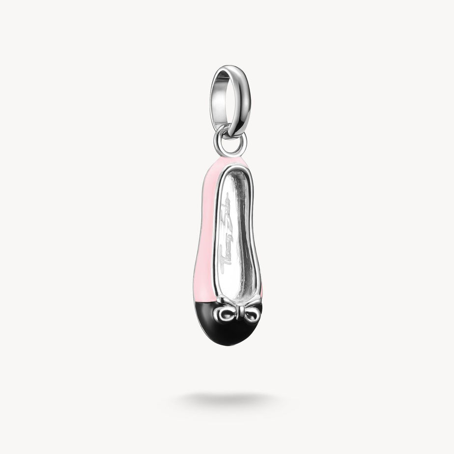 Thomas Sabo Silver Pink Ballerina Connect Charm Pendant