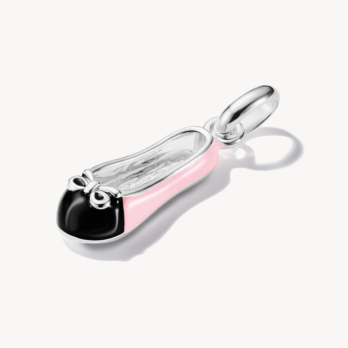 Thomas Sabo Silver Pink Ballerina Connect Charm Pendant