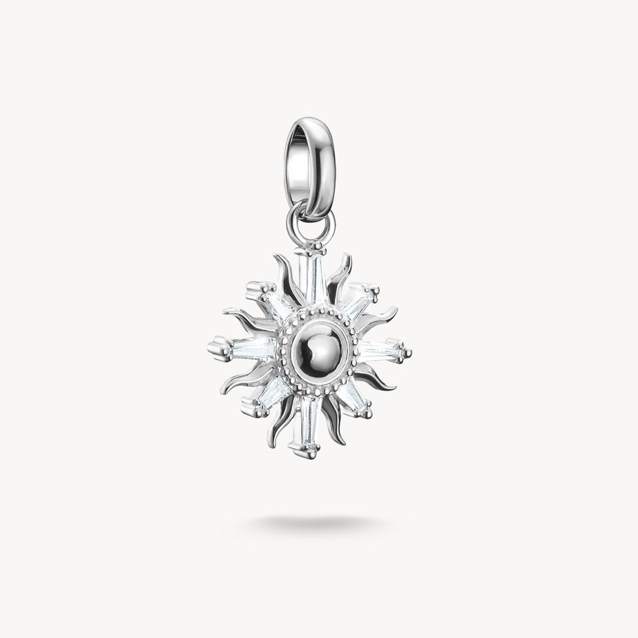 Thomas Sabo Silver Sun With Stones Connect Charm Pendant