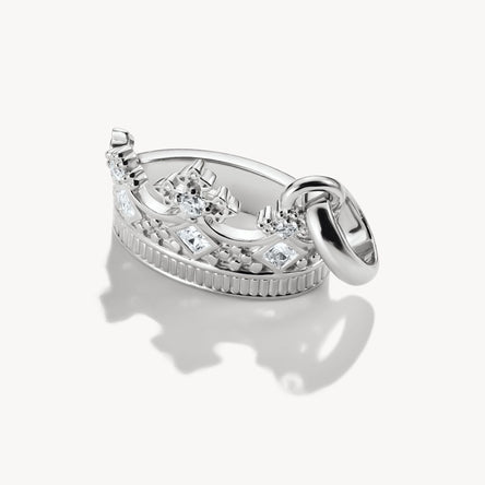 Thomas Sabo Silver Crown With Stones Connect Charm Pendant
