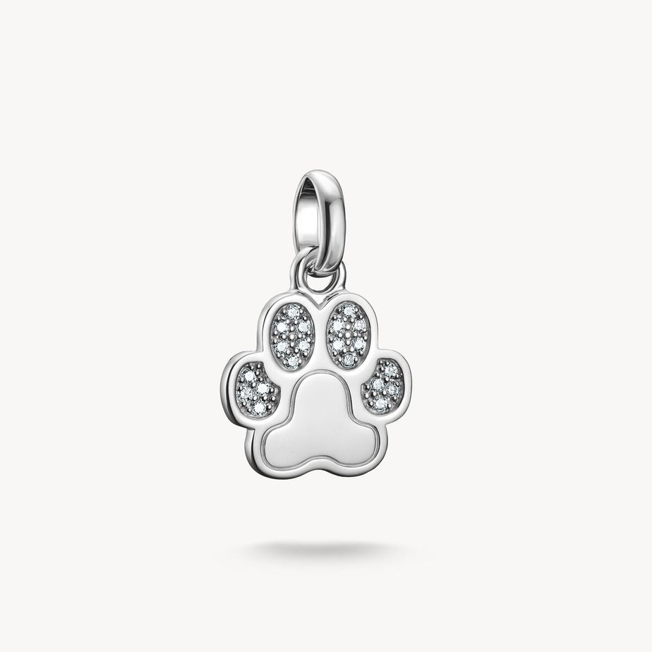 Thomas Sabo Silver Paw Print Connect Charm Pendant