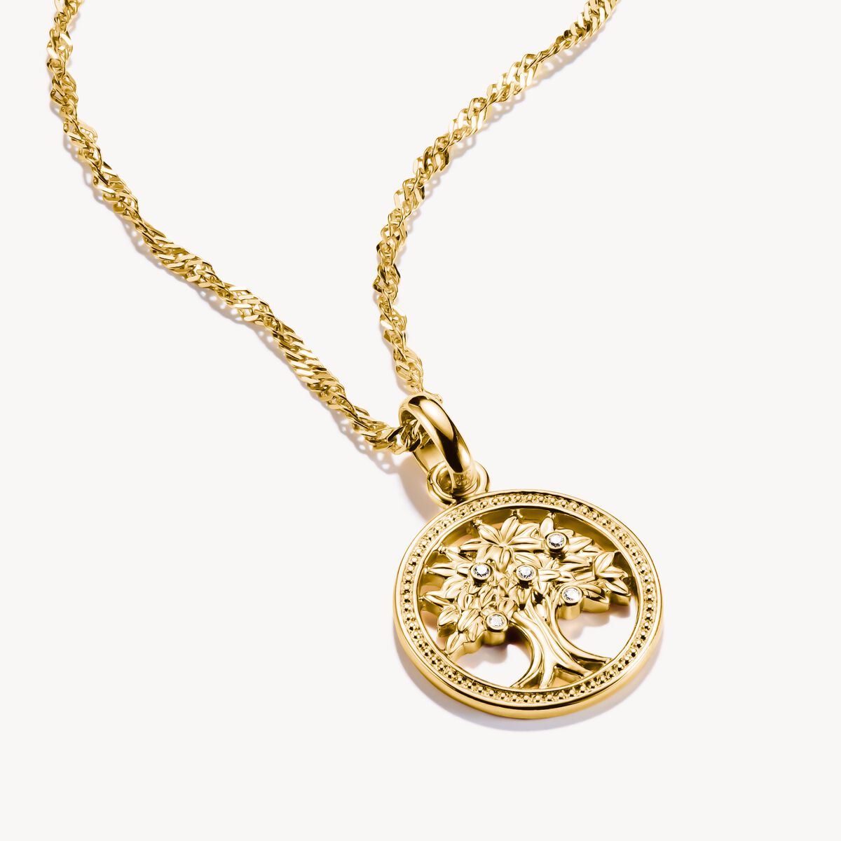 Thomas Sabo Gold Plated Tree Of Life Connect Charm Pendant
