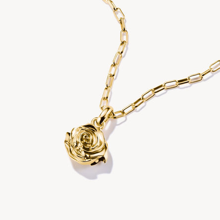 Thomas Sabo Gold-Plated Rose Connect Charm Pendant