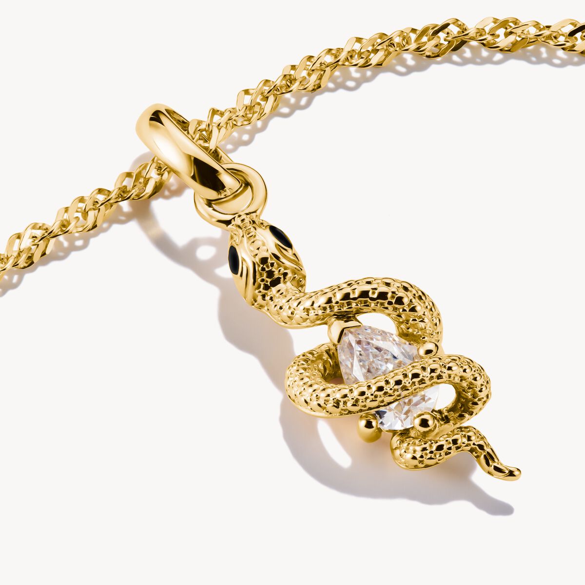 Thomas Sabo Gold-Plated Snake Connect Charm Pendant
