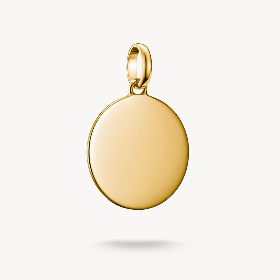 Thomas Sabo Gold-Plated Plain Disc Connect Charm Pendant