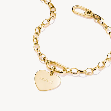 Thomas Sabo Gold-Plated Heart Connect Charm Pendant