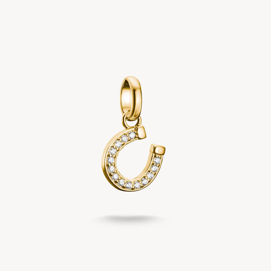 Thomas Sabo Gold-Plated Horse Shoe Connect Charm Pendant