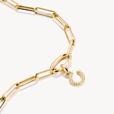 Thomas Sabo Gold-Plated Horse Shoe Connect Charm Pendant