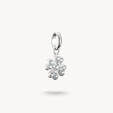 Thomas Sabo Silver Sparkling Lucky Clover Connect Charm Pendant