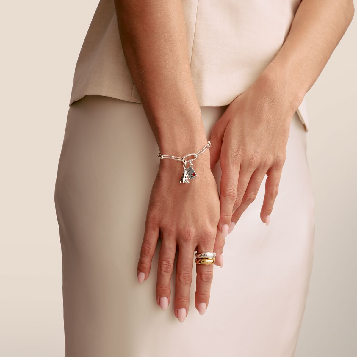Thomas Sabo Silver Eiffel Tower Connect Charm Pendant