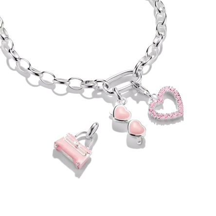 Thomas Sabo Silver Charm Pendant Pink Sunglasses Connect