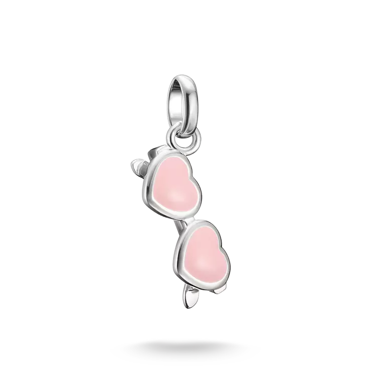 Thomas Sabo Silver Charm Pendant Pink Sunglasses Connect