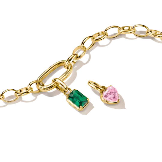 Thomas Sabo Gold January Birthstone Connect Charm