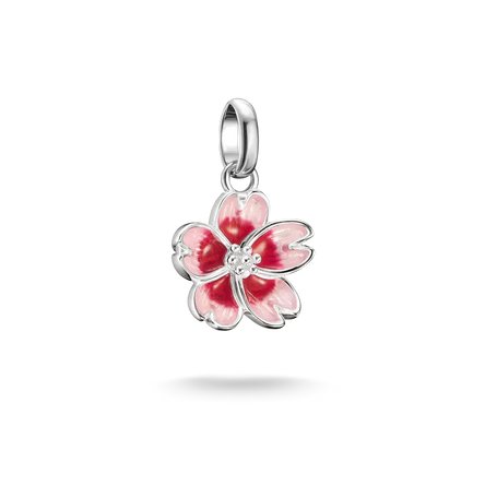 Thomas Sabo Silver Charm Pendant Cherry Blossom Connect