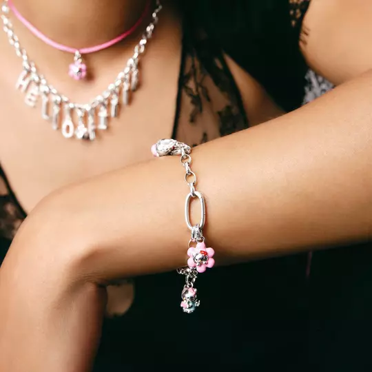 Thomas Sabo Hello Kitty Pink Flower Connect Charm